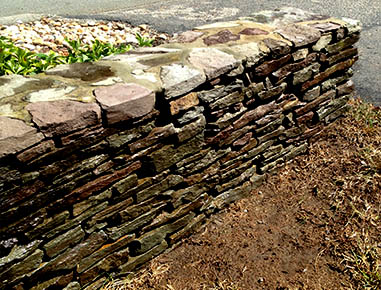 Stone wall in Quincy, MA.