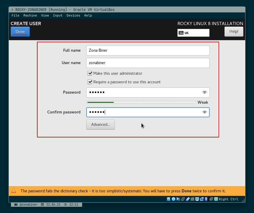 Make new user to Rocky Linux Make new user to Rocky Linux