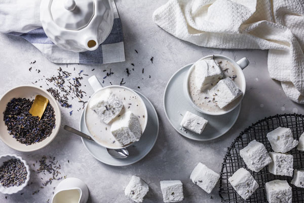 Earl Grey Latte With Homemade Lavender Marshmallows