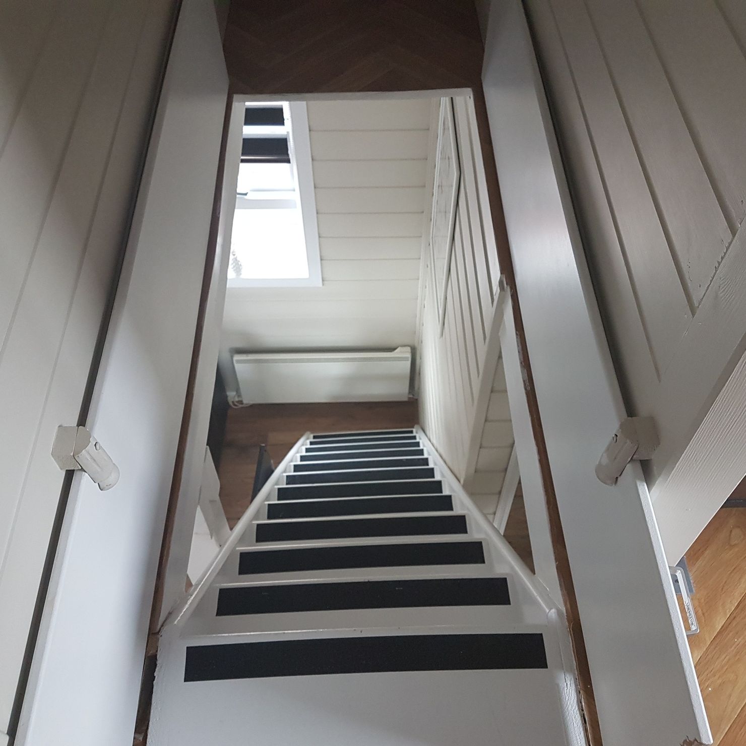 Stairways to cottage attic