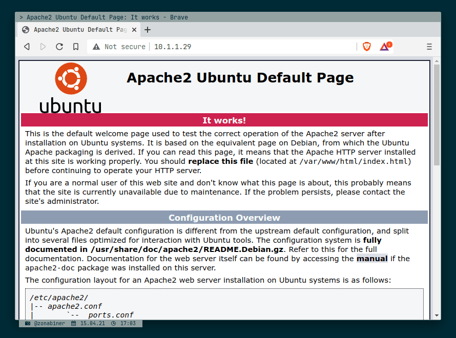 Apache2 Web Server