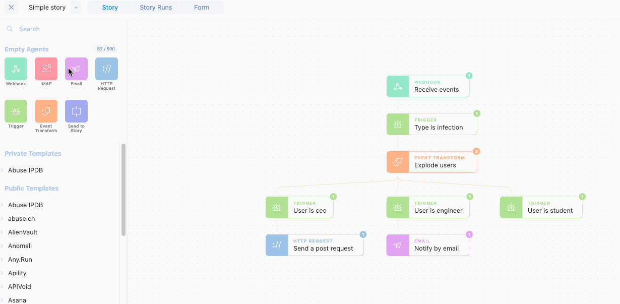 Creating a new action