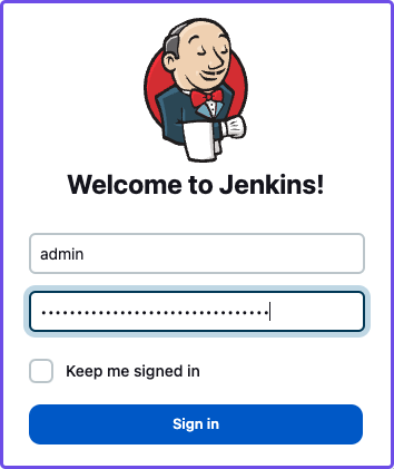 Sign in to Jenkins