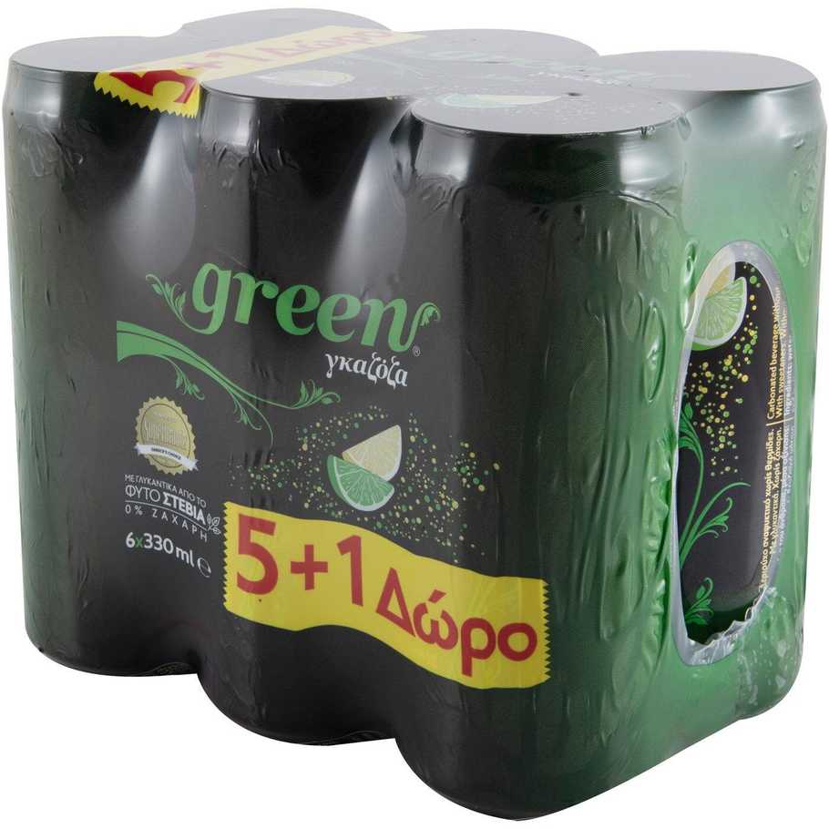Green Gazzosa con Stevia - 6x330ml