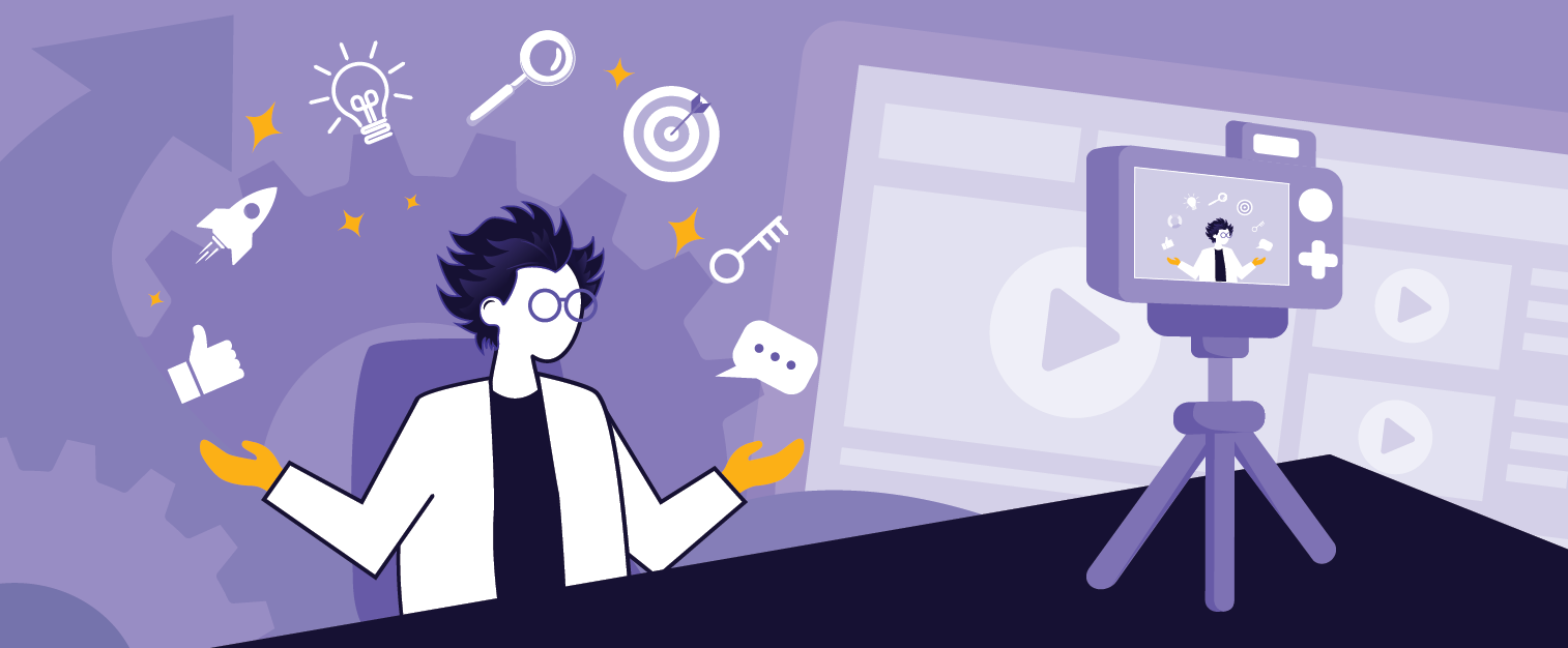 illustration of a blog post: The Complete Guide to Video SEO
