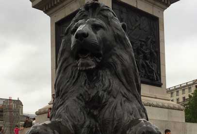 Landseer Lion 1 at Trafalgar Square