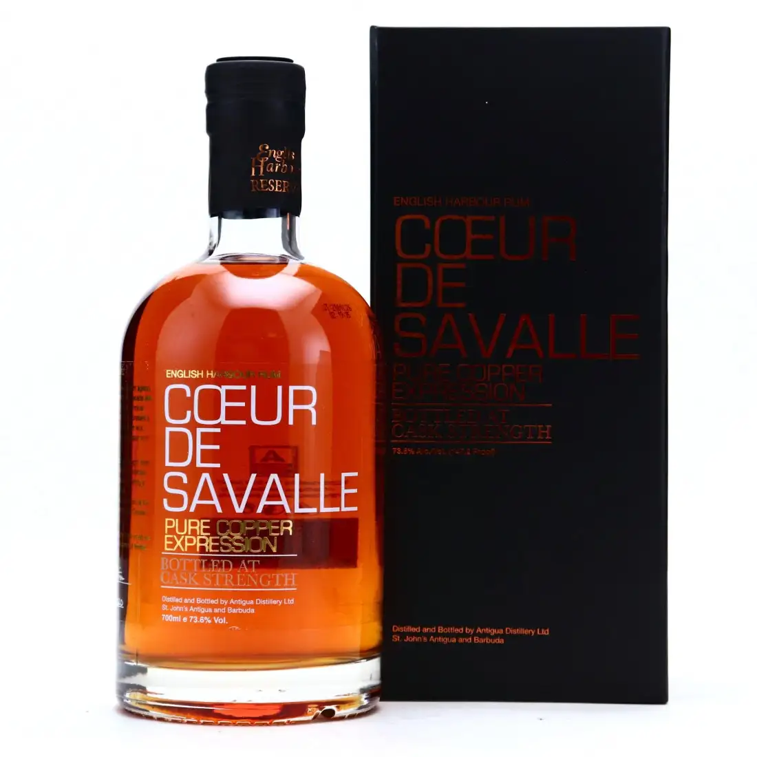 Image of the front of the bottle of the rum Coeur de Savalle