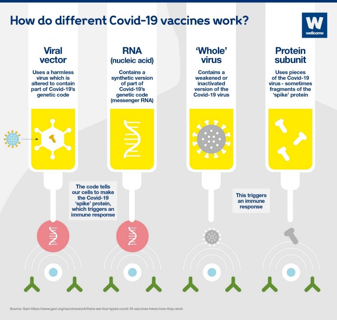 types of Covid-19 vaccines