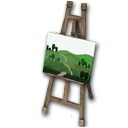 Green Hills Painting