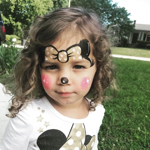 minnie mouse face painting designs