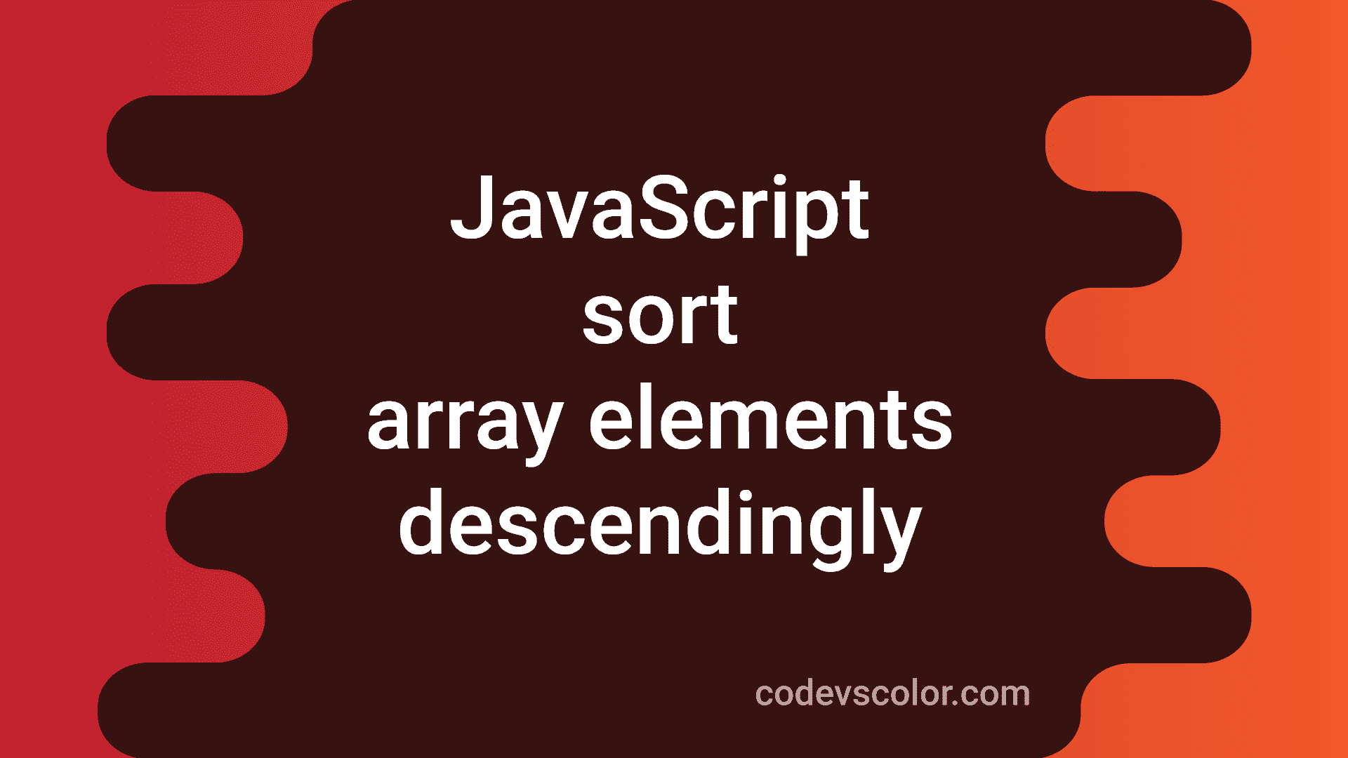 how-to-sort-the-array-elements-in-descending-order-in-javascript