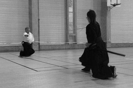 concentration durant un kata de Iaido