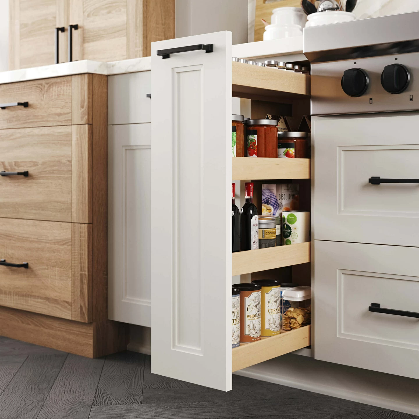 Pull-out Base Pantry Cabinet