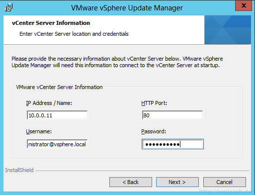 VMware vSphere Update Manager - Installation 4
