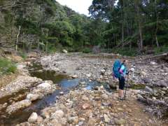 The first of many stream crossings