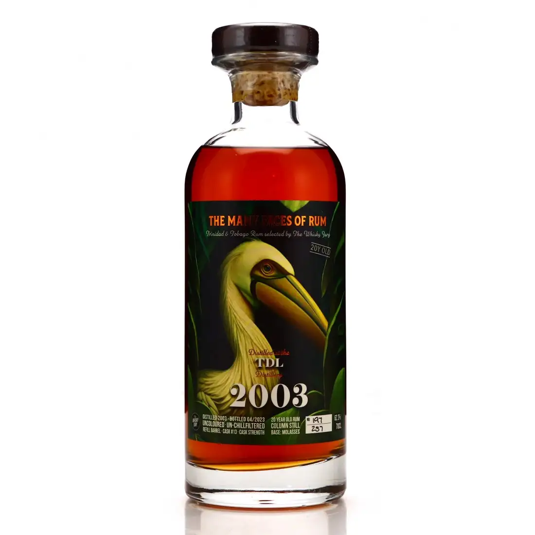 Image of the front of the bottle of the rum Trinidad Rum