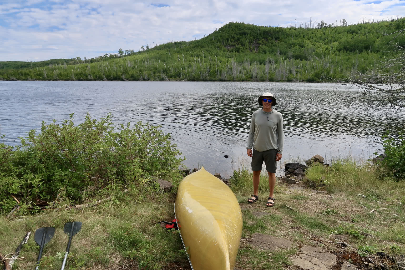 Our last campsite of the trip, on Gunflint Lake