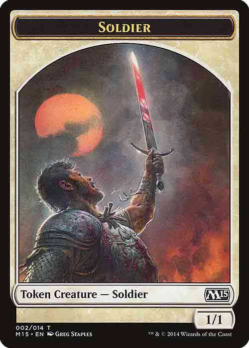 1/1 White Soldier Creature Token MTG.onl Tokens