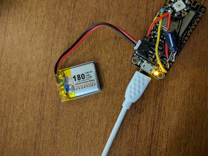 Electronics circuit board connected to battery