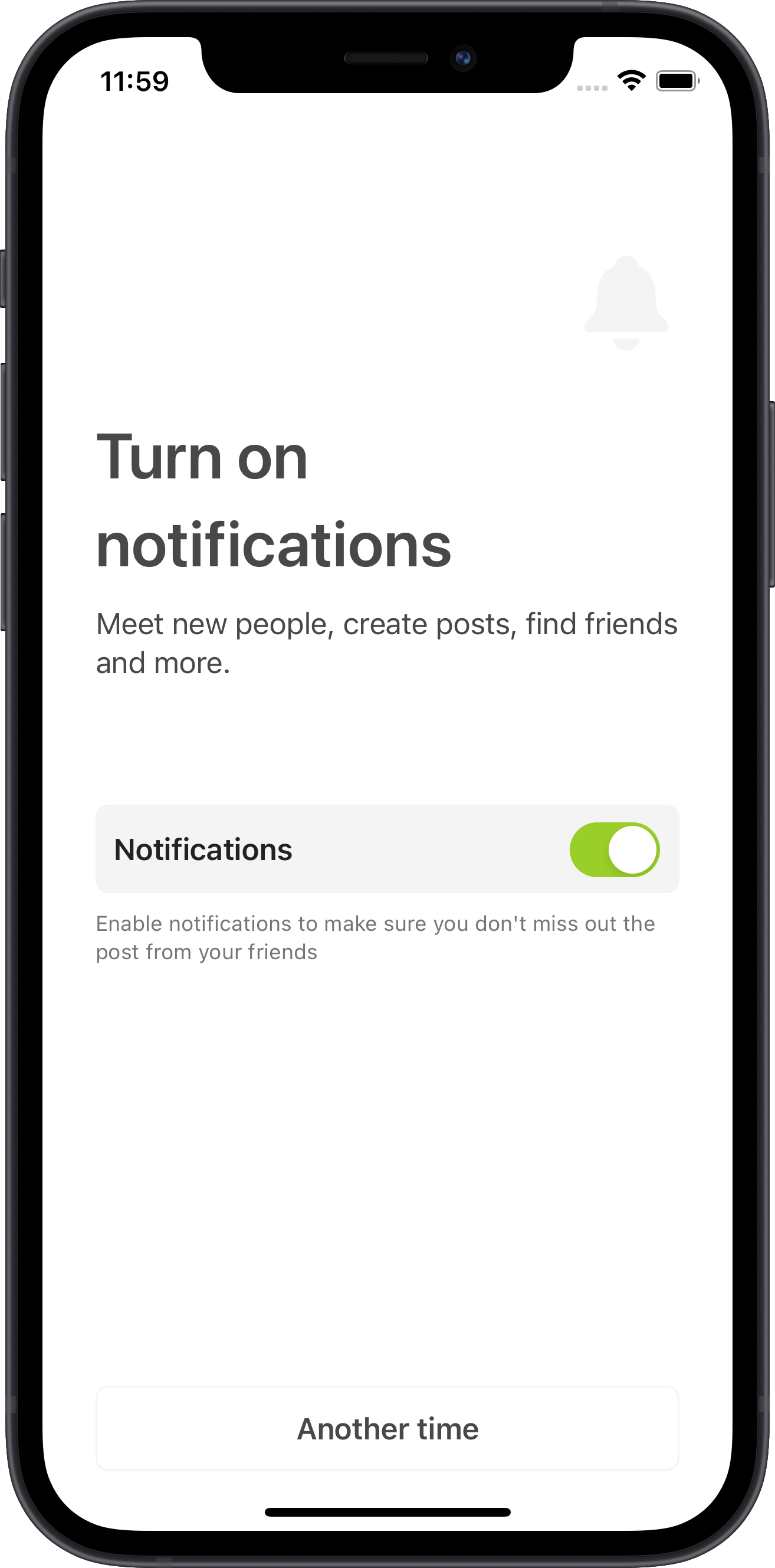 ios ecommerce app, enable notifications