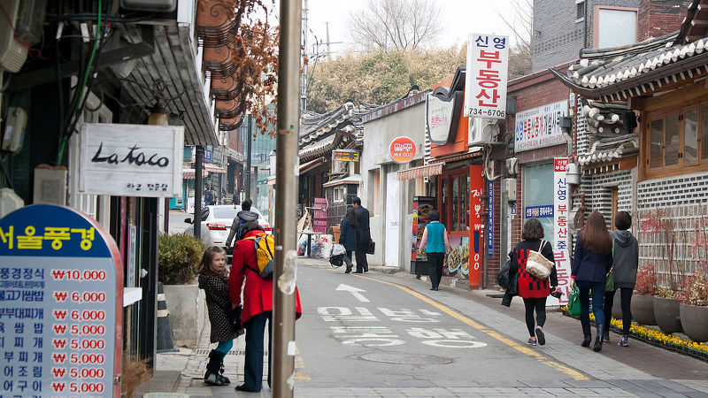 A street of shops