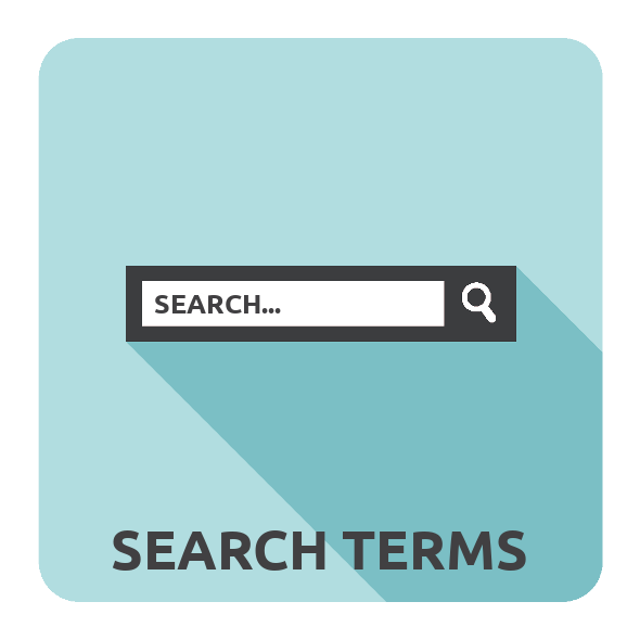 a search box on a web page with the text Search Terms