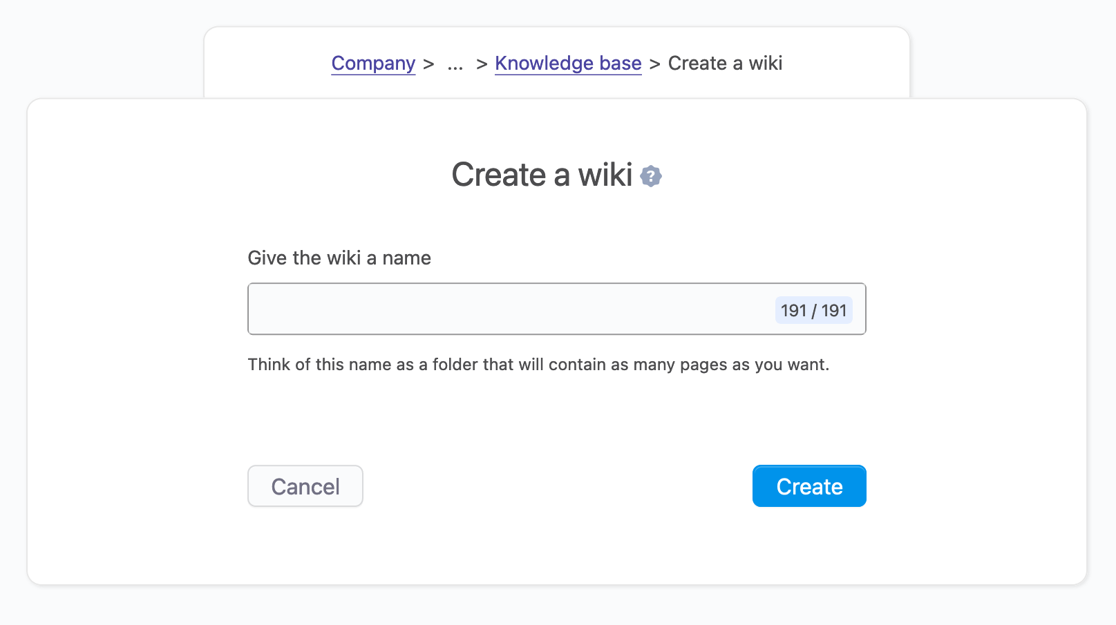 wiki create