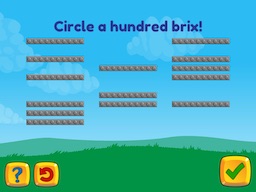 Grouping: Make a 100 by circling Math Game