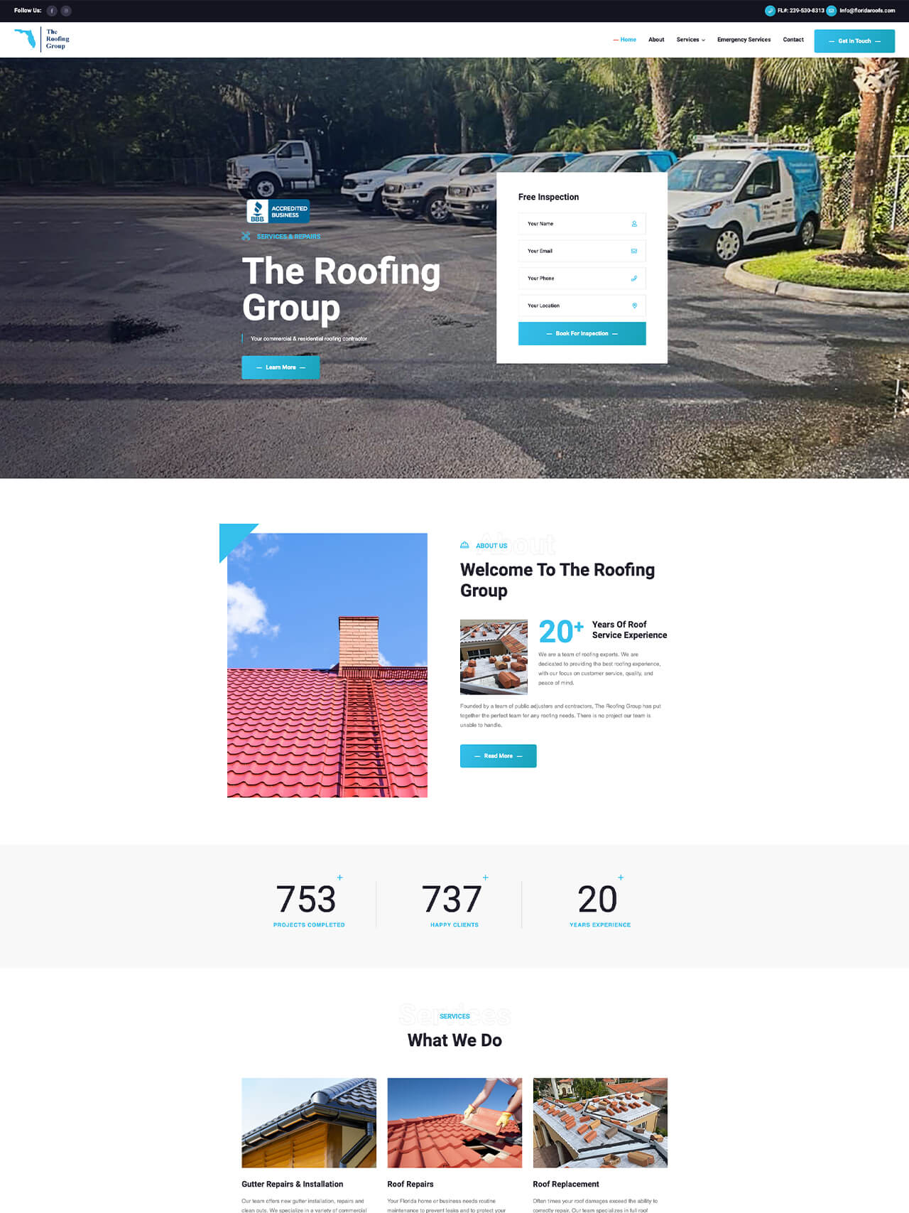 The Roofing Group Website