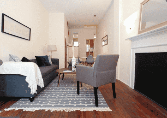 before living room renovation