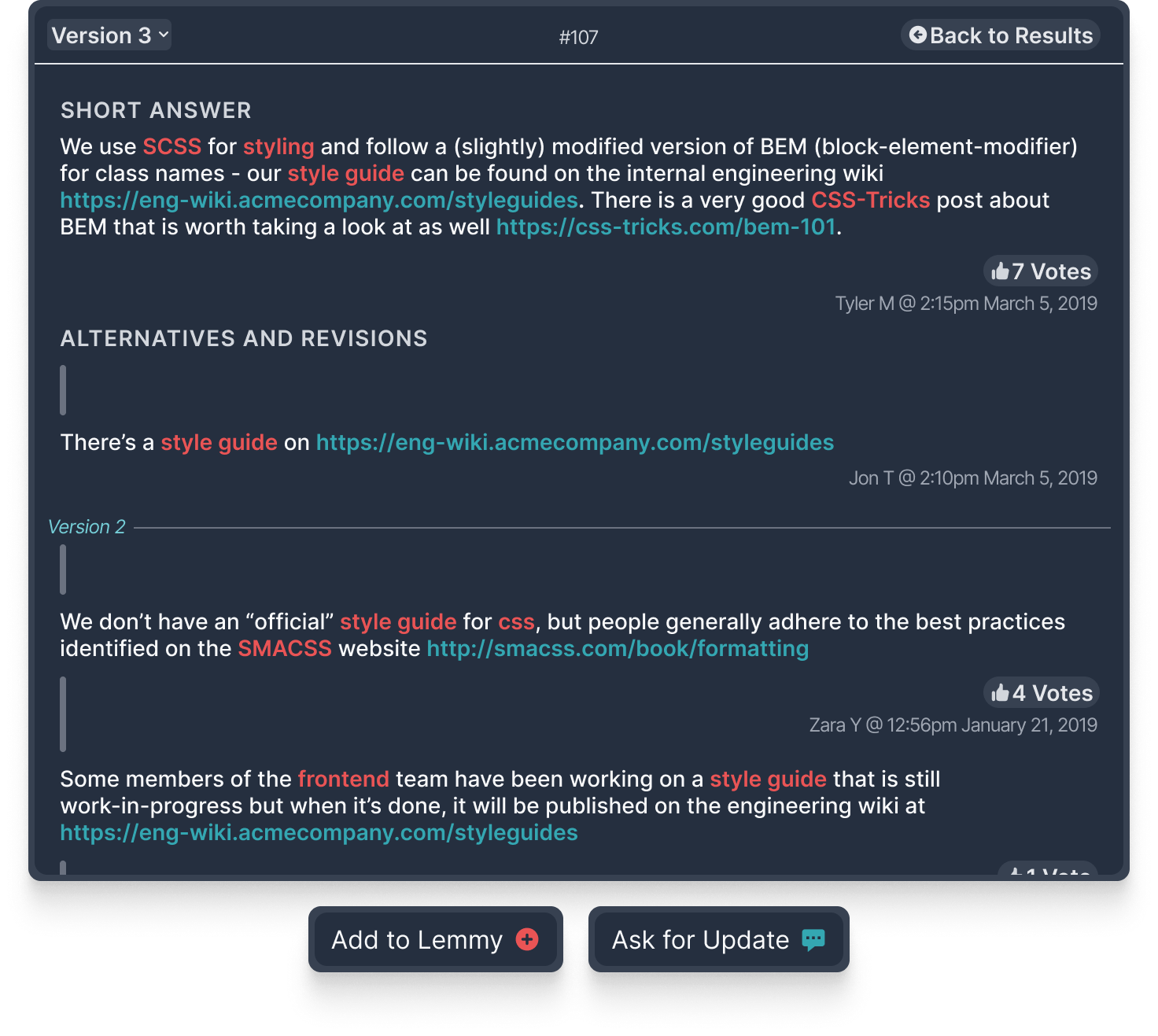 Lemmy App detail view