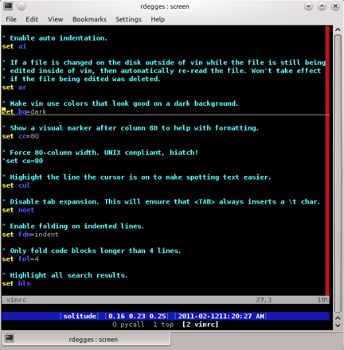 GNU Screen Screenshot