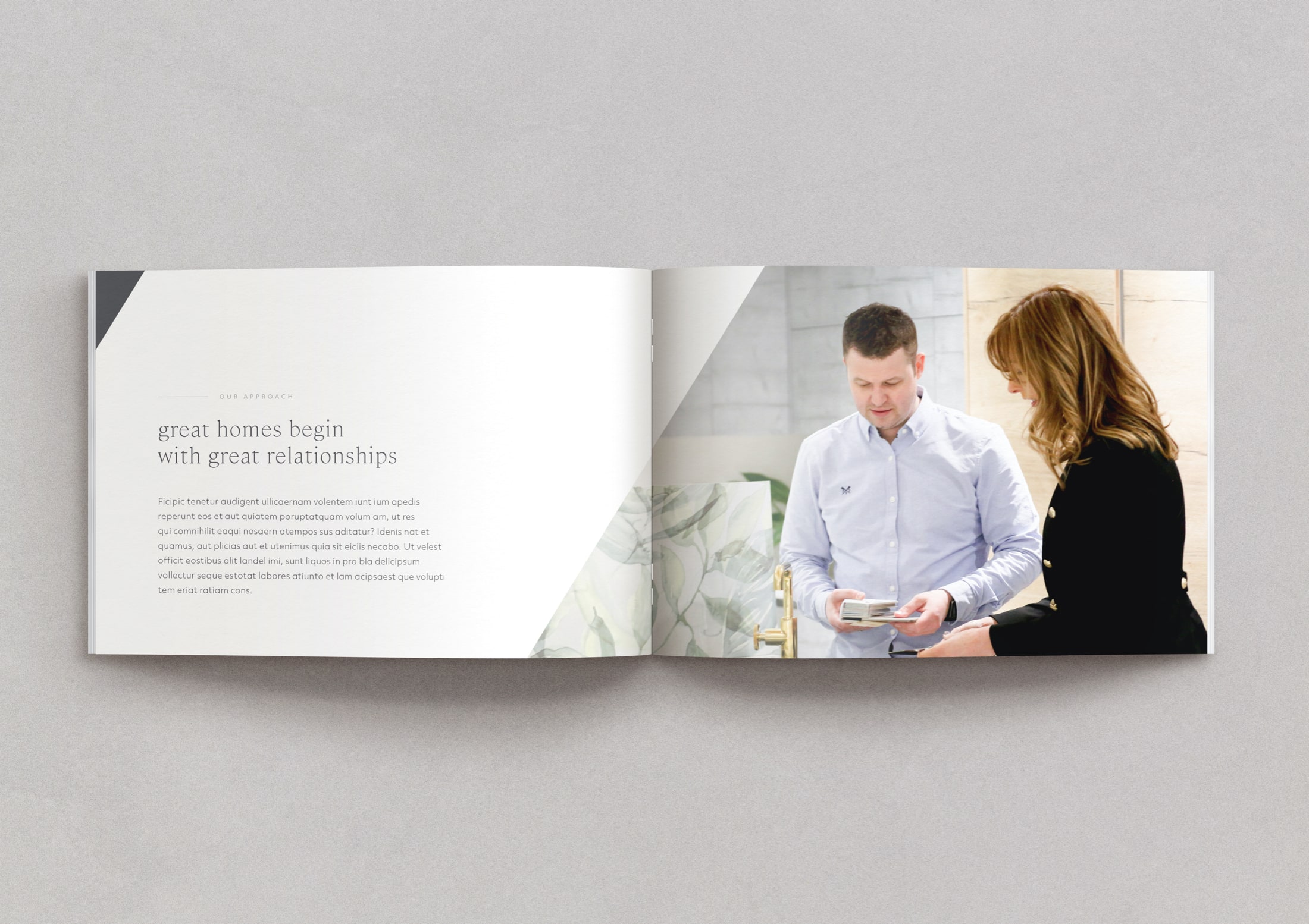 Luxury brochure and book design by Jack Watkins for Advanced Homes, a home design company in Lancashire, UK.