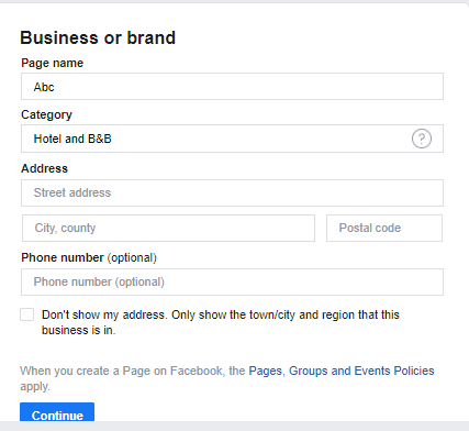 Business or brand