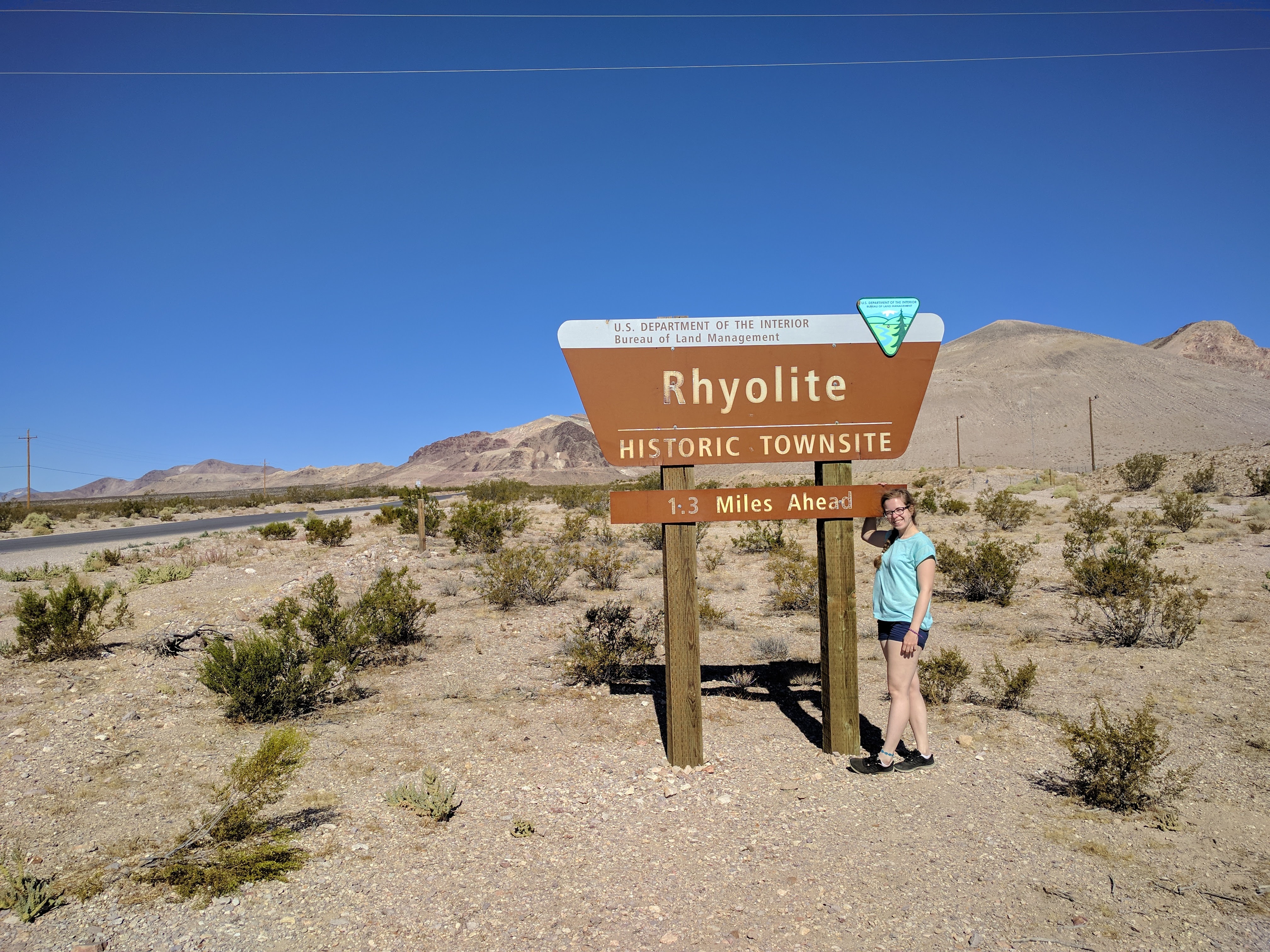 Onderweg naar Rhyolite