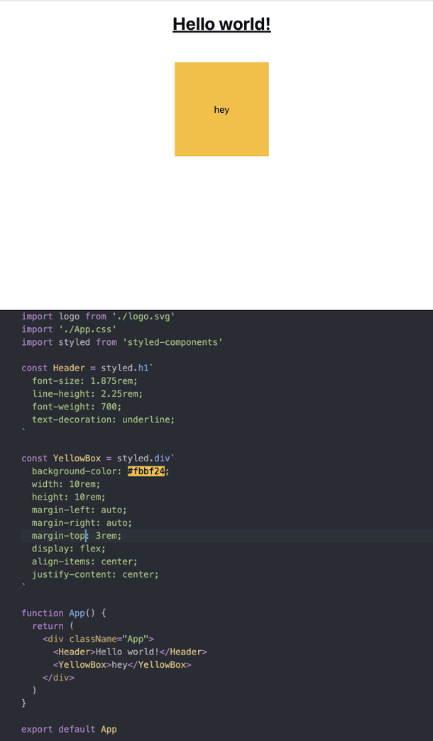 styled-components example