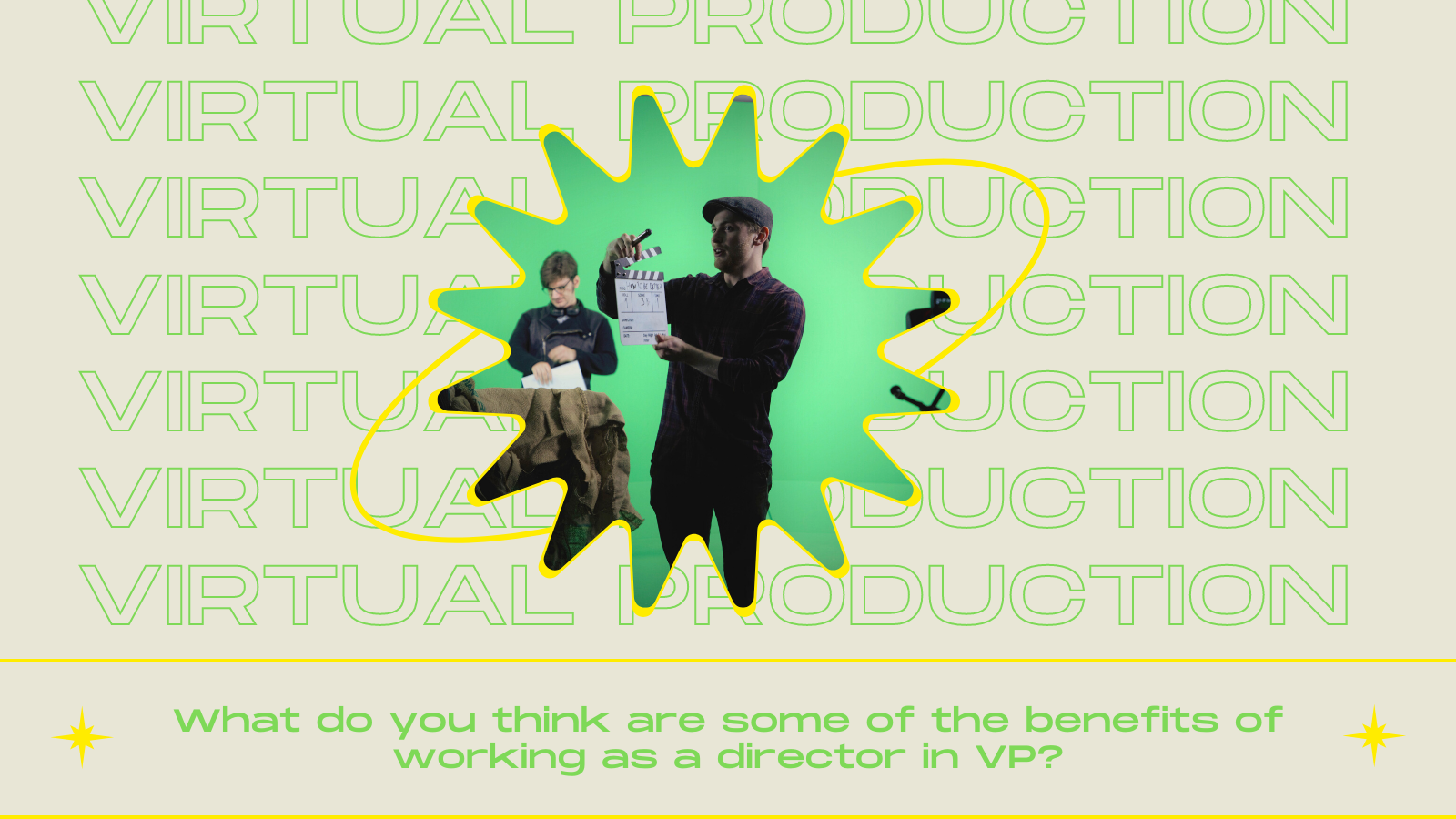social media post asking for feedback on people's thoughts on directing Virtual Productions