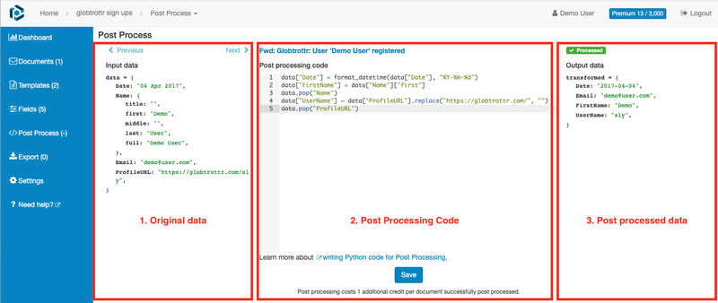 The new Post processing module