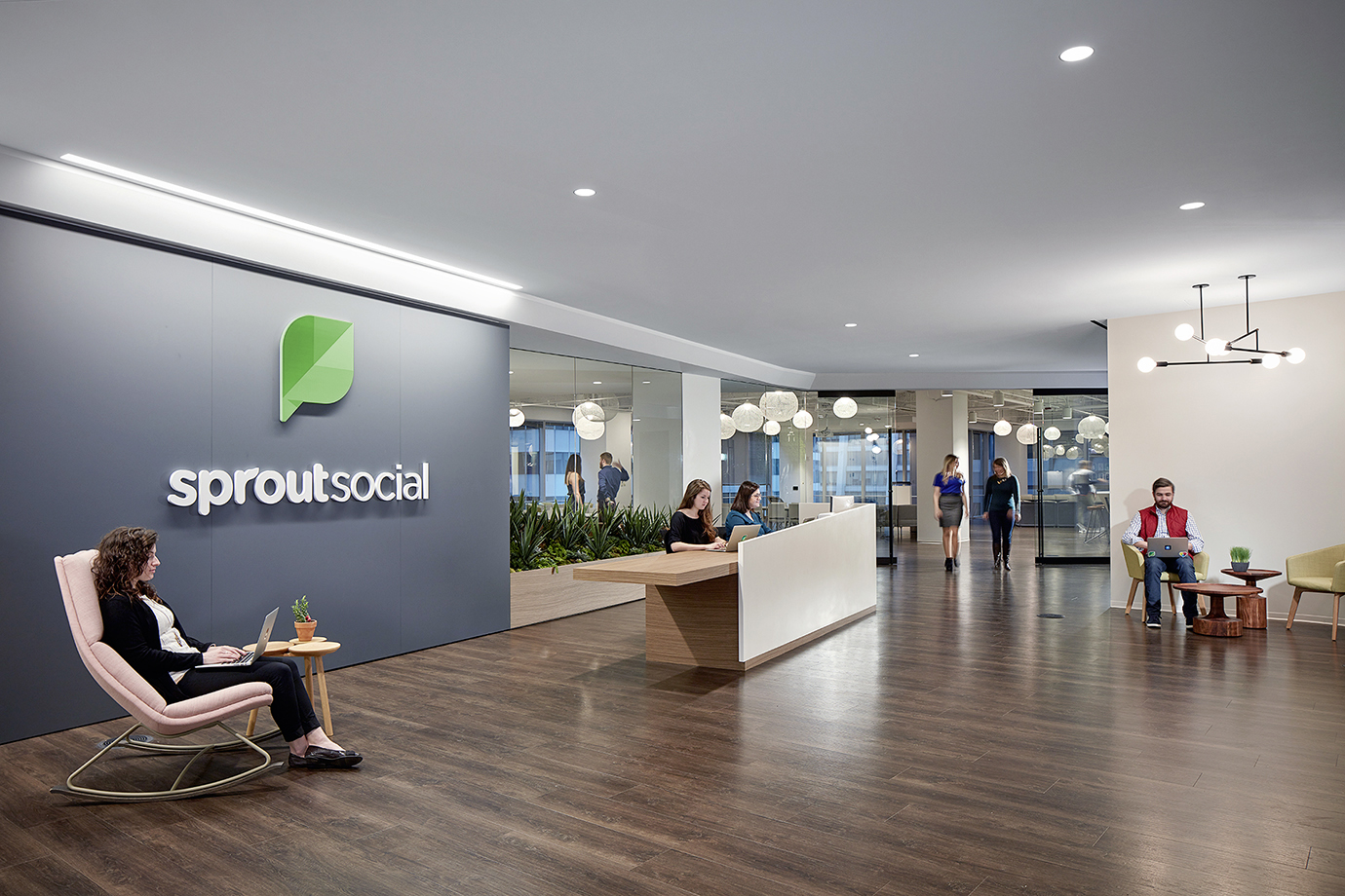 The entryway at Sprout Social HQ