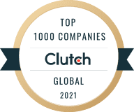 Top 1000 companies Clutch global Recognition