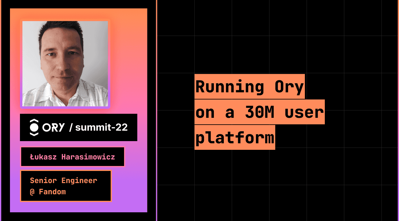 Running Ory Kratos on a 30M users platform