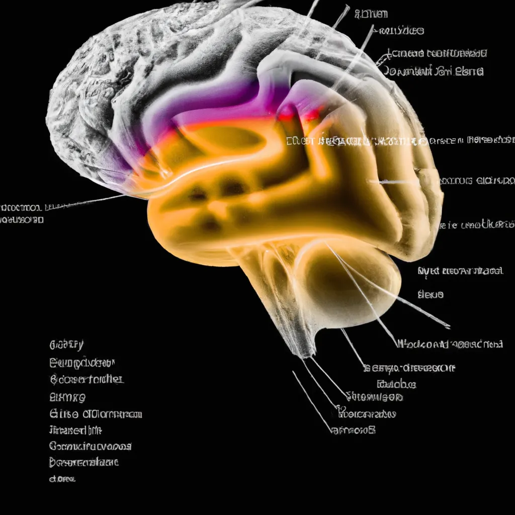 An image of a brain with different areas highlighted, representing the different processes and structures associated with consciousness.