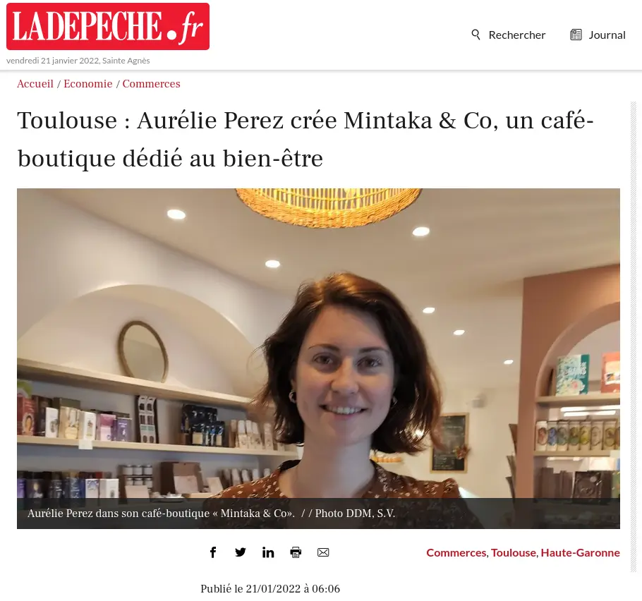 Toulouse : Aurélie Perez crée Mintaka & Co, un café-boutique dédié au bien-être