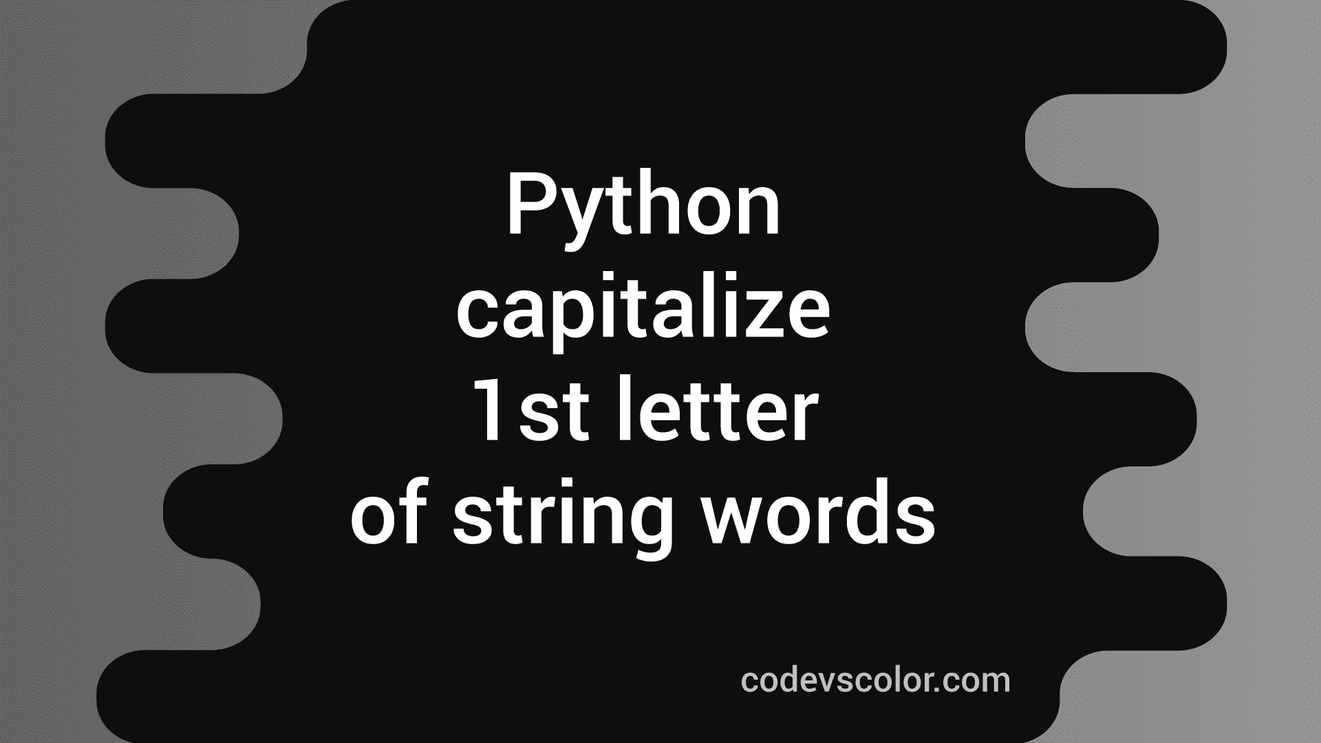 python-program-to-capitalize-first-letter-of-each-words-of-a-string
