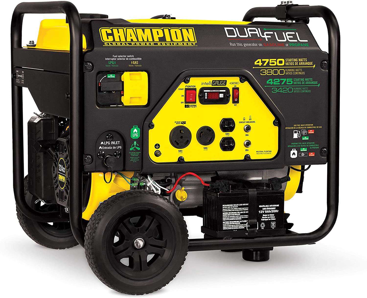 CHAMPION 3800-WATT DUAL FUEL RV READY5
