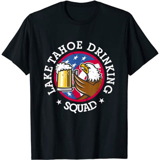 A Lake Tahoe Drinking Squad T-Shirt that is perfect for a Bachelor Party Brewery Tour