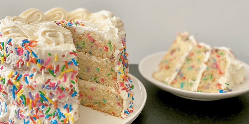 Why I decided to bake a funfetti cake from scratch (definitely wasn't the ongoing dread and complete lack of other hobbies).