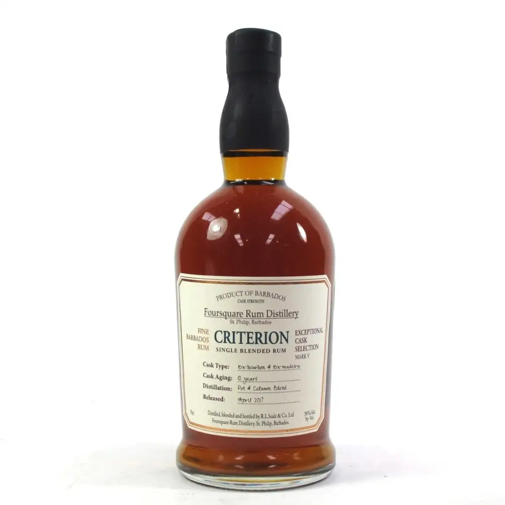 Image of the front of the bottle of the rum Exceptional Cask Selection V Criterion