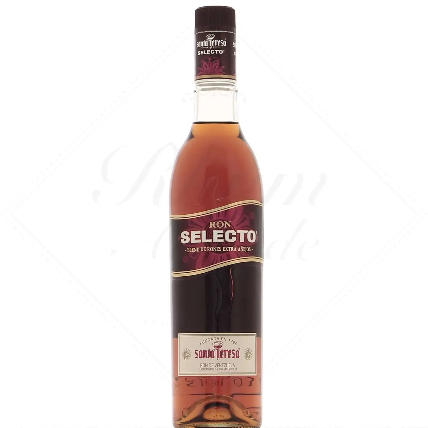 Image of the front of the bottle of the rum Selecto