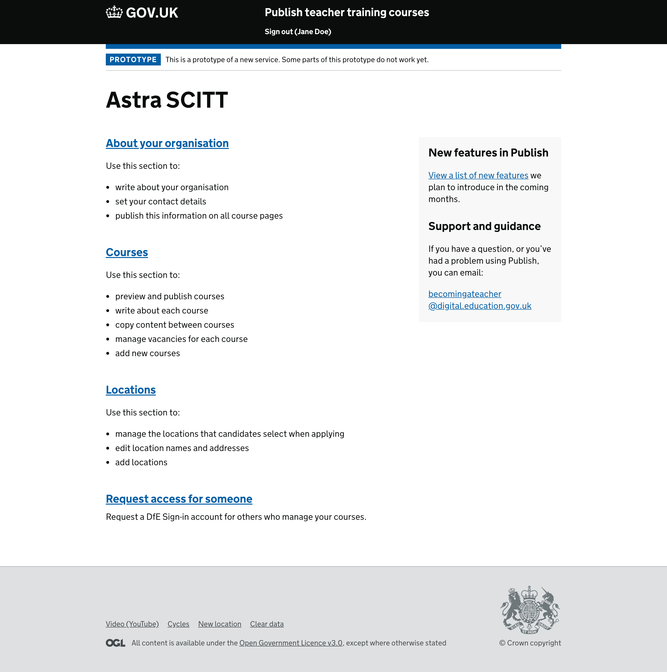 Screenshot of Before rollover period